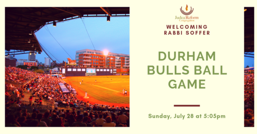 Banner Image for Welcoming Rabbi Soffer: Durham Bulls Game (Offsite)